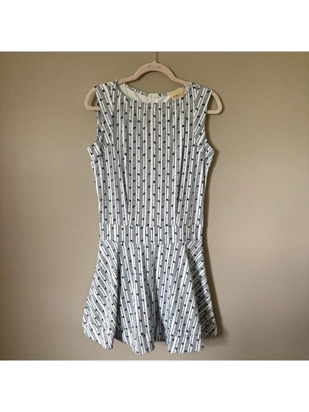 Byrdie Golf Social Wear Montauk Mini Dress Navy White Large EUC